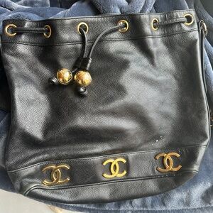 Chanel vintage bucket bag